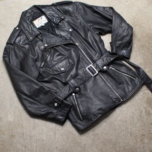 Black Wilson’s Leather Jacket W/Belt